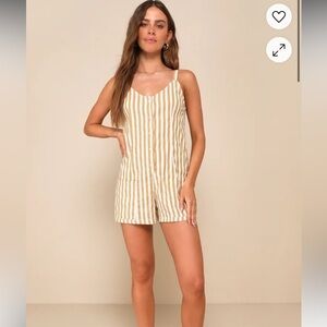 RHYTHM GOODTIMES STRIPE Sleeveless romper size medium